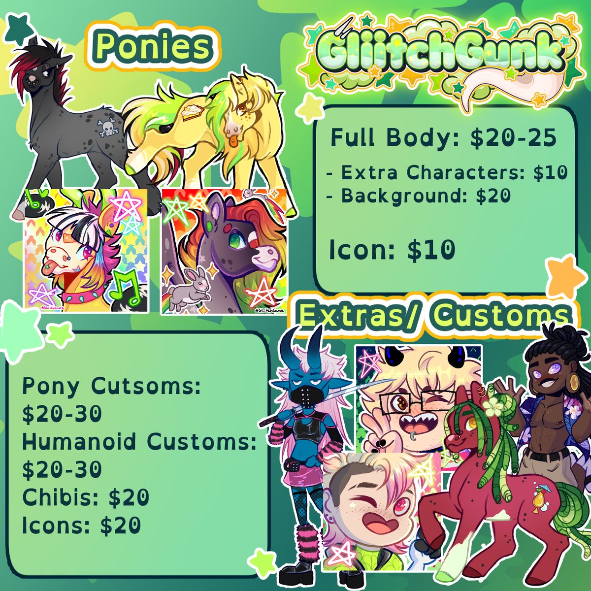 GliitchGunk's tweet photo. MY NEW COMMISSION SHEET RAHHHH im super happy w how it turned out and my commissions are OPEN!! https://t.co/8kc1Ix9BqS