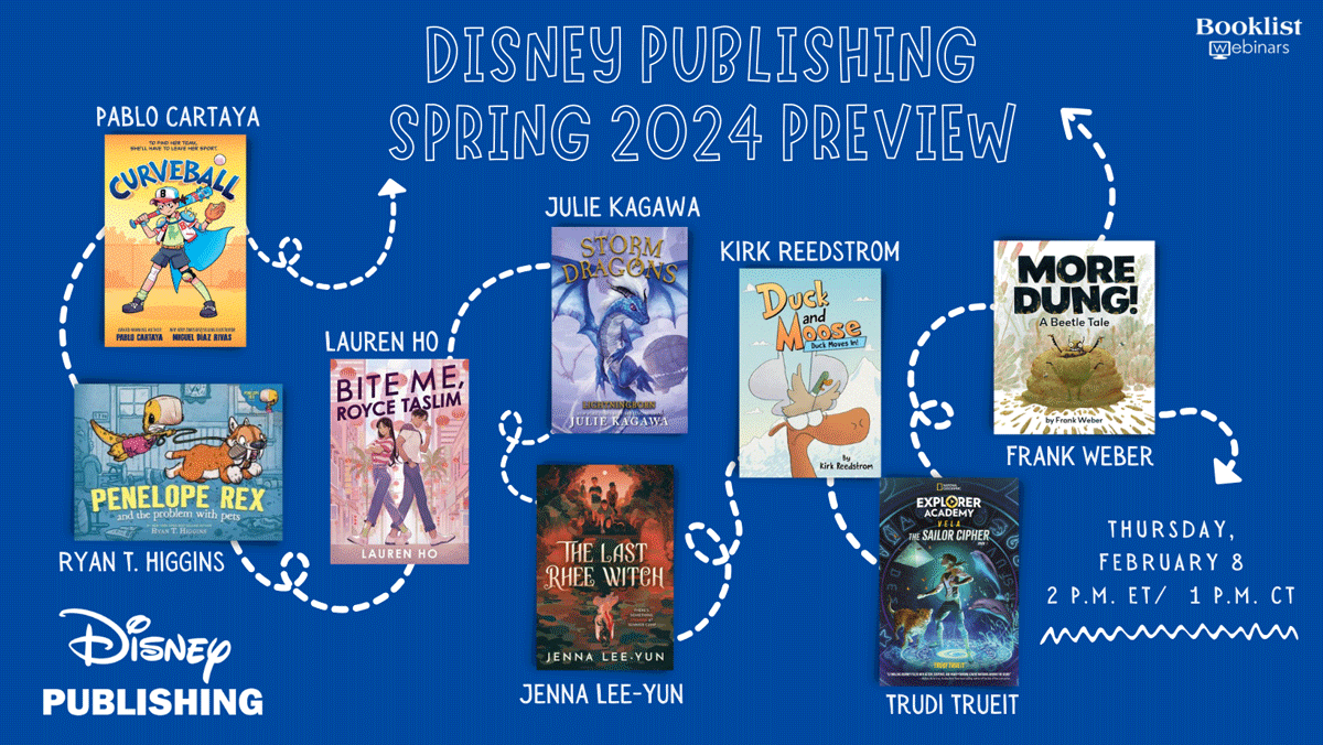 Happening in less than 1 hour! ⏰Don't miss the @DisneyBooks Spring 2024 Preview featuring special guests: ⚡️@phcartaya ⚡️@RyanT_Higgins ⚡️@kirkreedstrom ⚡️@Jkagawa ⚡️@jennaleeyun ⚡️@hellolaurenho ⚡️@truditrueit ⚡️#FrankWeber Plus---TRIVIA! Register now: bit.ly/47HQxn1