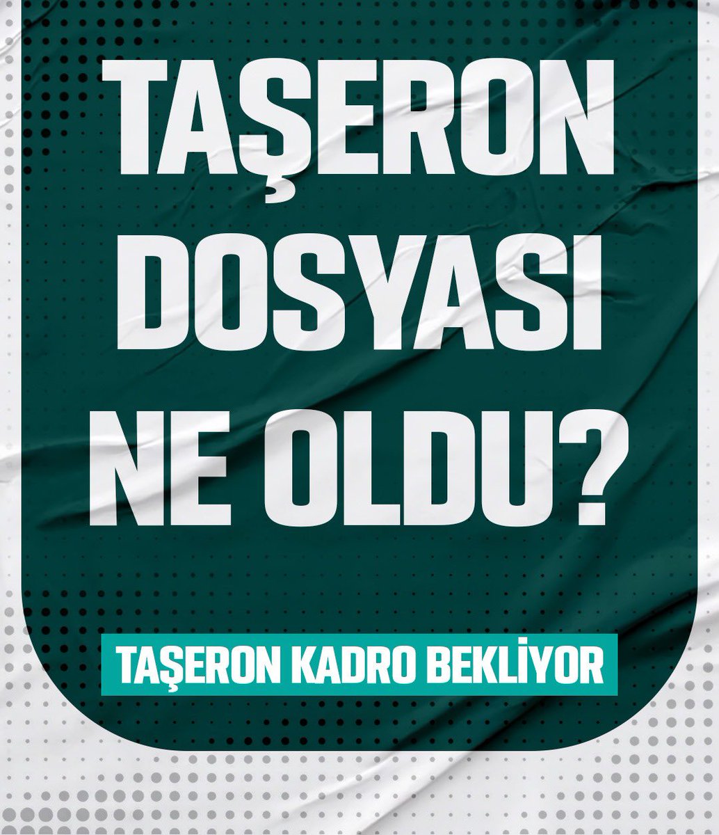 #HaktırTaşeronaKadro

Hep bir sebeple bizlere verilen sözleri yerine getirmediniz şimdi neden TAŞERON işçilere hakları olan kadroyu vermek için birşeyler yapmıyorsunuz sizler söz vermediniz mi TAŞERON SİZLERE İNANDI GÜVENDİ NEDEN HALA BİZLER TAŞERONUZ 🔥🔥🔥

@arzuerdemDB
