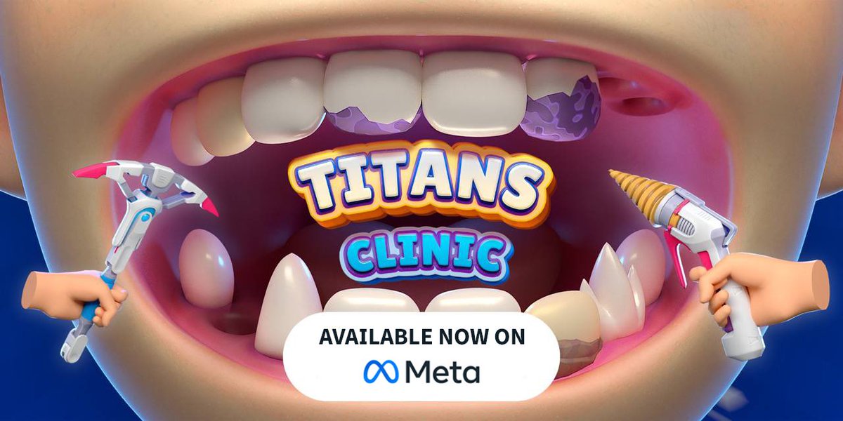 NewFolderGamesQ's tweet image. The wait is over! 🚀

Titans Clinic is now available on Meta Store! 

Nails, teeth, and long-awaited fun is here!

– Dive in by the link below ! 💅🦷

vr.meta.me/s/1GWmGZMl3K1T…

#MetaQuest3 #MetaQuestGaming #MetaQuestVR #titansclinic #metastore