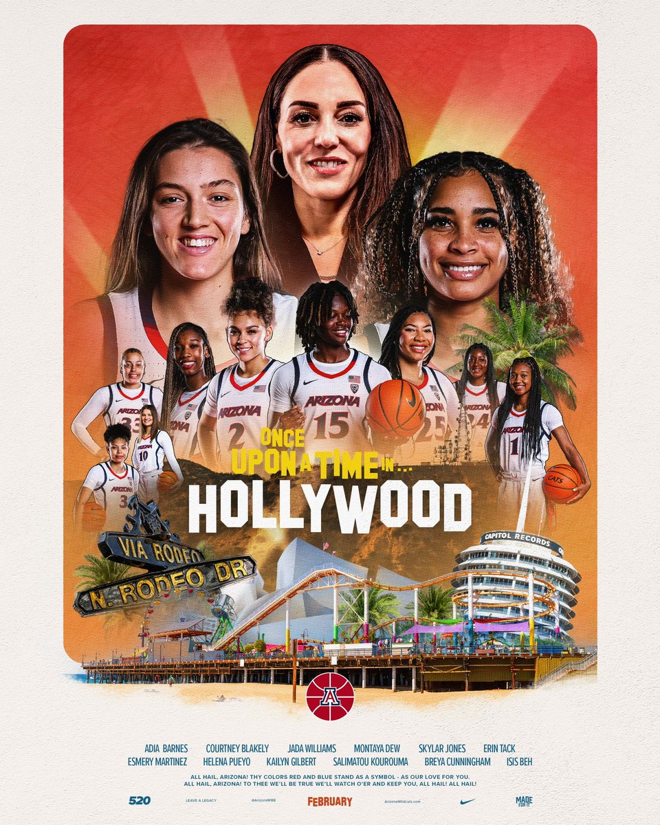 ArizonaWBB's tweet photo. Lights, camera, action ๐ฌ
#MadeForUt x #LeaveALegacy https://t.co/Z5Pmh1WVYx