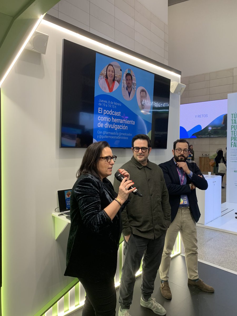 Nos hablan del podcasts como herramienta de divulgación <a href="/Farmaadicta/">Farmaadicta</a> <a href="/medicadoo/">Medicadoo</a> y <a href="/GuillermoER83/">Guillermo Estrada Riolobos</a> 

#23CNF <a href="/Farmaceuticos_/">Consejo General Colegios Farmacéuticos</a>