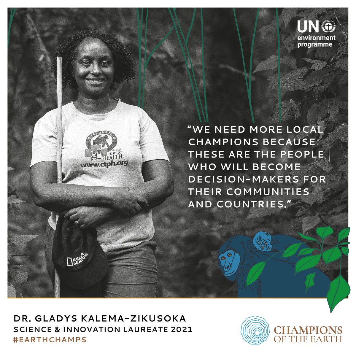 “Having more female role models helps to break barriers, in whatever field it is.'

For #WomenInScience Day, see how #EarthChamps laureate @doctorgladys inspires women to challenge biases and shine in science and other fields. unep.org/championsofear…