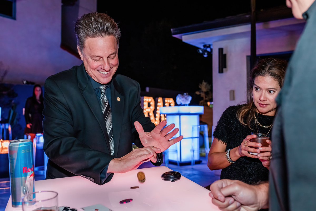 TownSocial's tweet photo. We love creating an #experience at events and #Magician Ron Porter produced just that. Bringing on an #illusionist/magician really elevated our clients party. https://t.co/zO6KBf2G2i #partyplanner #eventplanner #birthdayparty #ManhattanBeach #LosAngeles #SanDiego https://t.co/yyQH080e1G