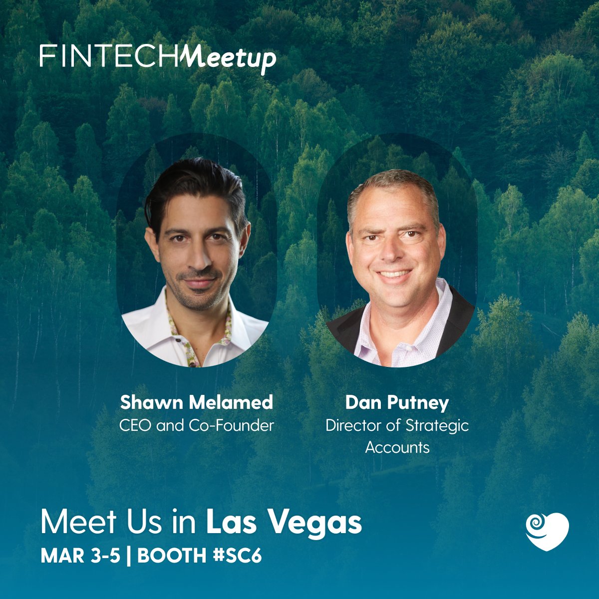 We’re heading to #FintechMeetup in Las Vegas March 3-5!💖 Connect with Shawn and Dan to discover ways Spiral is partnering with banks and credit unions to boost deposits, attract new accounts, and create a better world. 🌎 Grab some time with us 👉️ bit.ly/fintechmeetup24