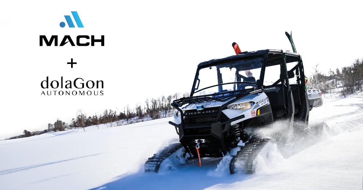 When DolaGon, leading autonomous vehicle provider specializing in off-road environments, particularly agriculture, needed an autonomy partner they turned to Mach.

Ready to start your journey: mach.io/#startyourjour…