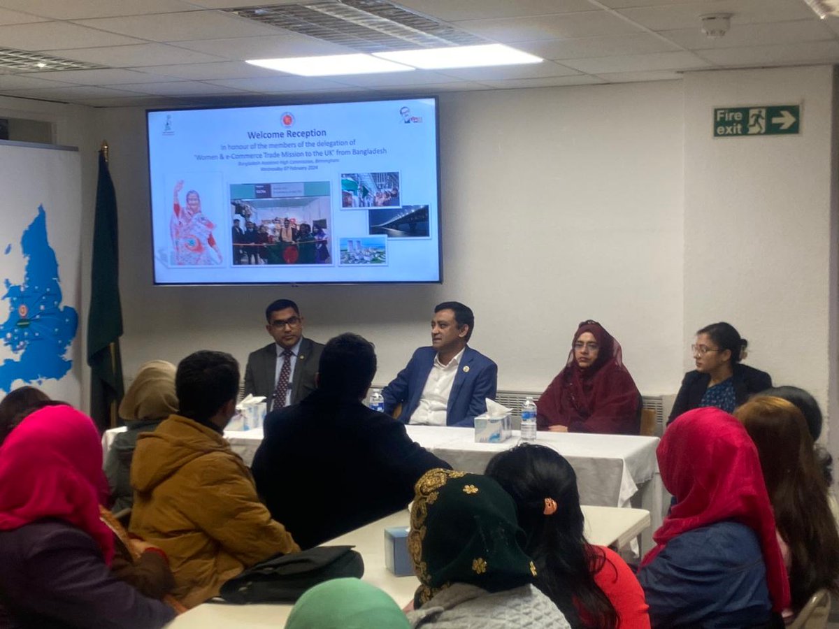 SilkOakGroup's tweet photo. On Day 5 of the WE TRADE MISSION TO UK, a Welcome Reception for the Delegation Team was hosted by the Bangladesh Assistant High Commission, Birmingham. https://t.co/ptL1Q3vP0L