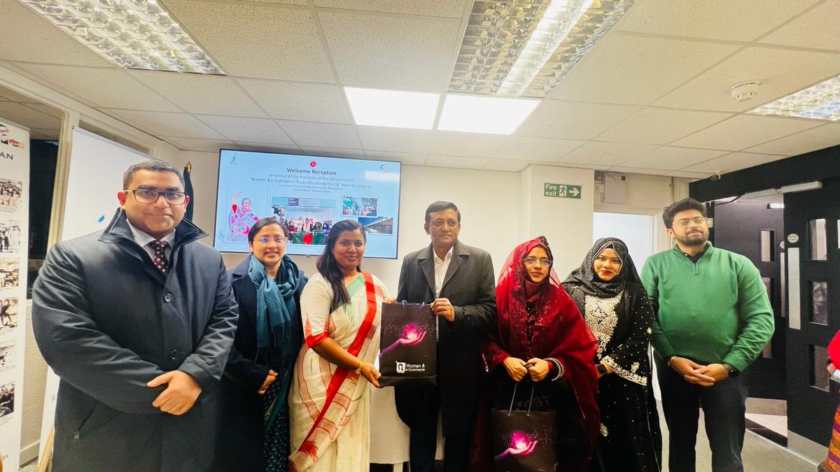 SilkOakGroup's tweet photo. On Day 5 of the WE TRADE MISSION TO UK, a Welcome Reception for the Delegation Team was hosted by the Bangladesh Assistant High Commission, Birmingham. https://t.co/ptL1Q3vP0L