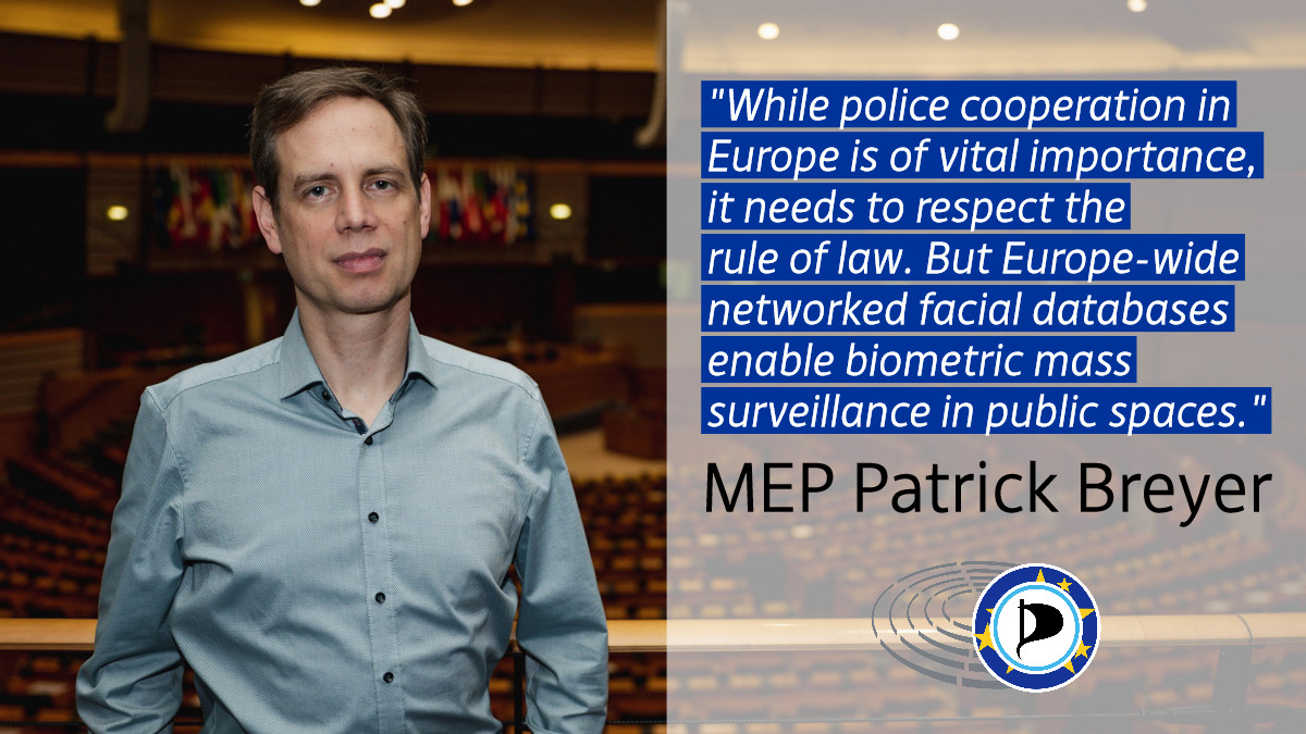 Today, MEPs approved the trilogue outcome of the regulation for automated police data exchange (#PrümII). Pirate Party MEPs voted against it, because this rise in personal data sharing among EU police forces lacks sufficient safeguards. More: european-pirateparty.eu/police-data-sh…