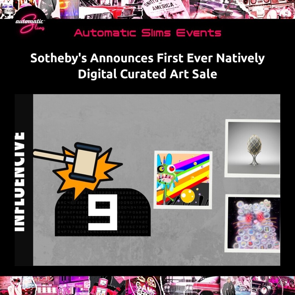 AutomaticSlims1 (@automaticslims1) on Twitter photo Sotheby's Announces First Ever Natively Digital Curated Art Sale
โ๏ธ
๐จ Get ready for <a href="/Sothebys/">Sotheby's</a> 1st fully digital art auction: #NativelyDigital ๐
๐ฅ Explore rare, historic NFTs from the last decade!
๐ป Delve into an entirely digital experience - no pโฆ instagr.am/p/C3GIX2ruxsT/ Sotheby's Announces First Ever Natively Digital Curated Art Sale
โ๏ธ
๐จ Get ready for <a href="/Sothebys/">Sotheby's</a> 1st fully digital art auction: #NativelyDigital ๐
๐ฅ Explore rare, historic NFTs from the last decade!
๐ป Delve into an entirely digital experience - no pโฆ instagr.am/p/C3GIX2ruxsT/