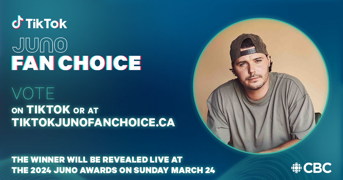 #TikTokJUNOFanChoice is the only category where YOUR vote can make a difference. Cast your vote for @MusicJoshRoss by searching ‘JUNOS’ on TikTok or by visiting tiktokjunofanchoice.ca