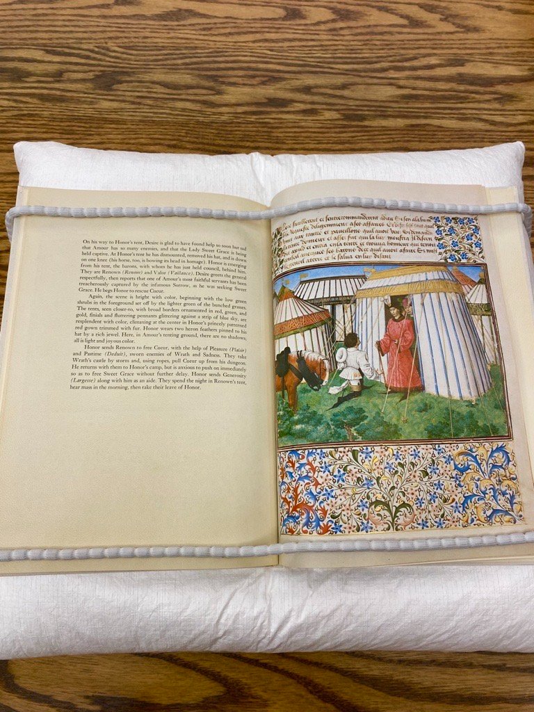 Happy Valentine’s Day from ASC. In celebration, we pulled this 1975 version of “King René’s Book of Love” from our rare books collection. This reprint of a 15th century illuminated manuscript features the story of King Rene’s quest for love—which was anything but easy. #vday