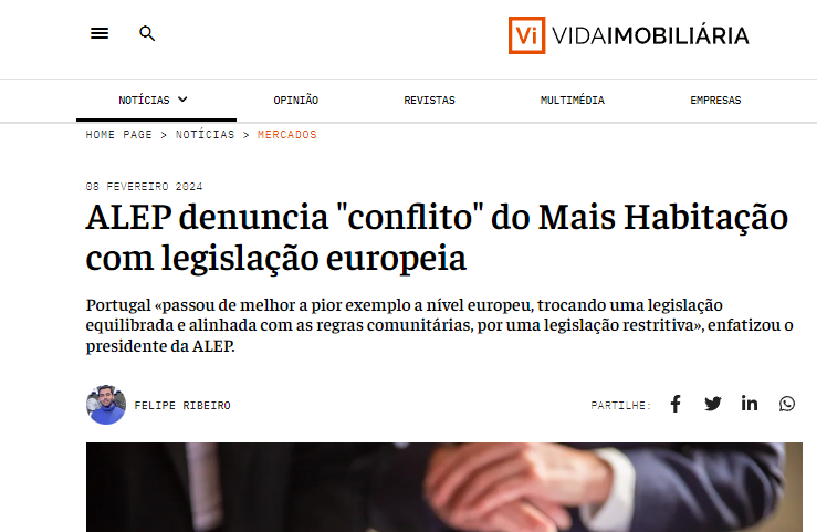 ALEP_pt's tweet photo. “Portugal passou de melhor a pior exemplo a nível europeu, trocando uma legislação equilibrada e alinhada com as regras comunitárias, por uma legislação restritiva, com medidas injustificadas, cegas e desproporcionais ”.
https://t.co/M1dQxknrGC https://t.co/OVYNeIwoGN