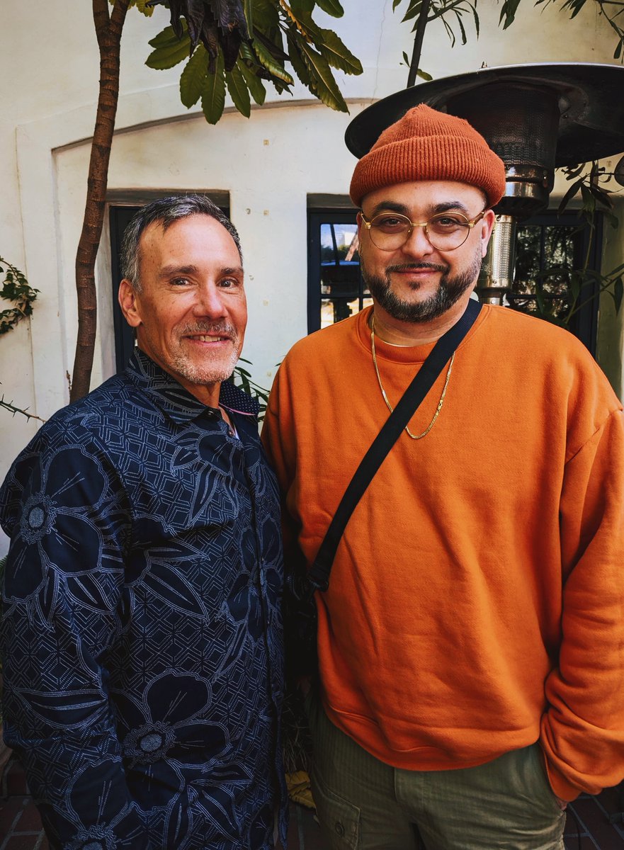 RoynetMusic's tweet photo. CEO of #TheRoyaltyNetwork, Frank Liwall, caught up with our client @BeatButcha during Grammy week! 🧡 Always a pleasure. #BeatButcha won 2 incredible Grammy Awards this season for "Best Rap Album" and "Best Progressive R&B Album!" 👏🏻 https://t.co/WwMONT2pTS