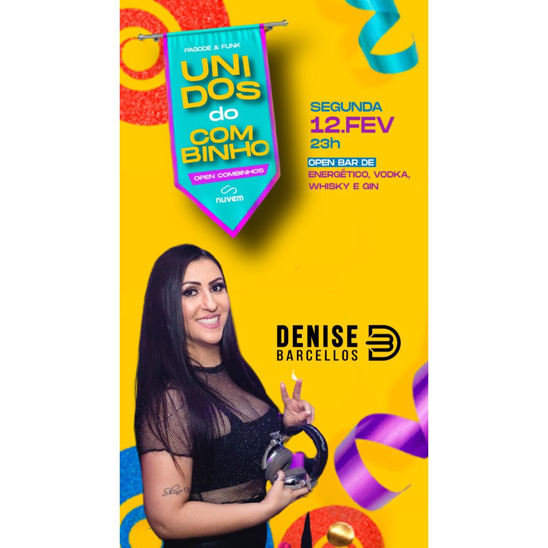 denisebarcellos's tweet photo. Nesse findi de carnaval tem dose dupla na @NuvemClub https://t.co/6W1UgZyEiX