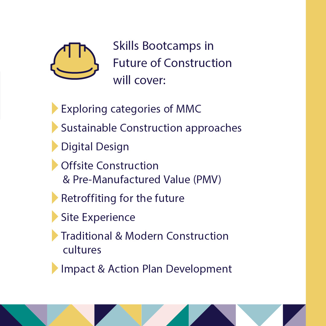 Do you have a passion for the construction industry or play a role in planning, designing, or building new homes? If so, this could be for you! Skills Bootcamp in Future of Construction starts on 15th Feb Enrol today: bit.ly/3GXaFpX #skillsbootcamp #construction