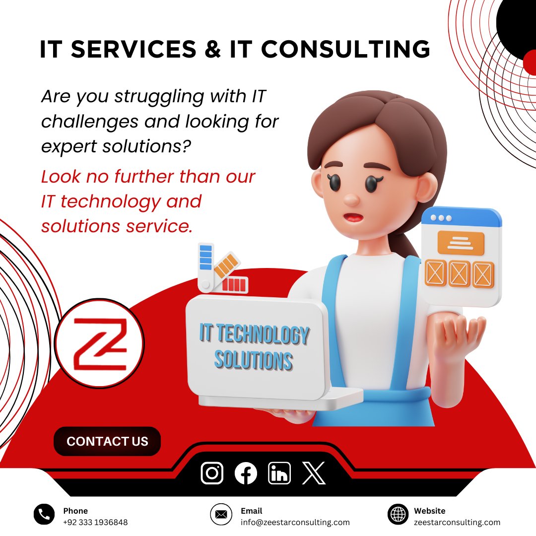 Expert IT services tailored just for you.

Follow <a href="/zstarconsulting/">Star Consulting - LLC</a> for more❗

Visit our website: zeestarconsulting.com

#itservices 
#informationtechnology