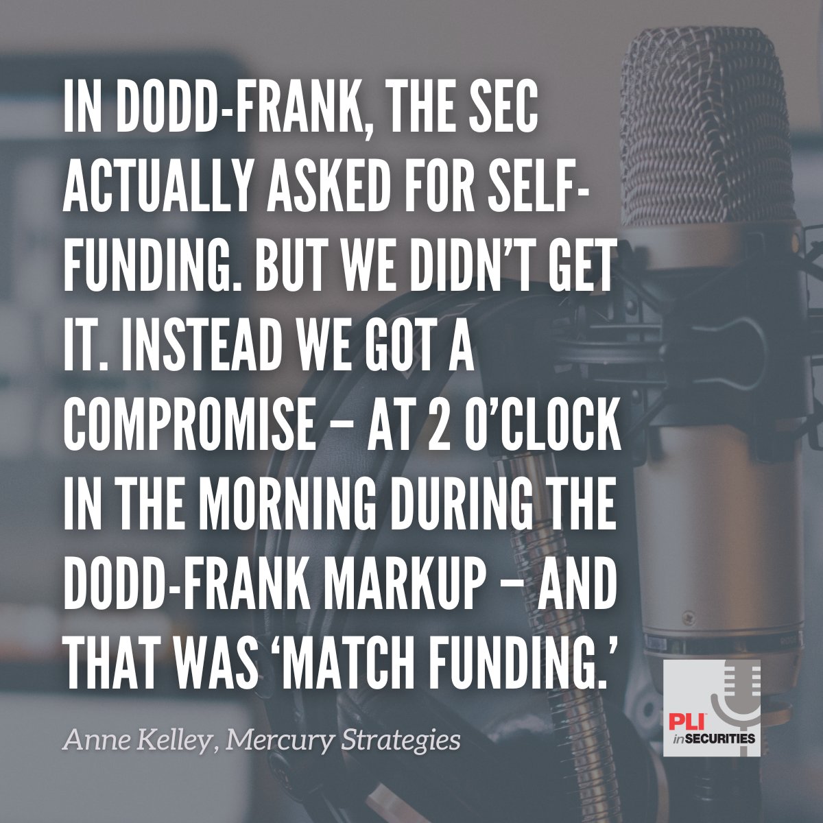 Ever wonder how <a href="/SECGov/">U.S. Securities and Exchange Commission</a> is funded? Or where the fees, fines &amp; disgorgement $ go?

Anne Kelley joins the #inSecuritiesPod to explain how the sausage is made--and how the SEC is unique in the appropriations process.

podcasts.apple.com/us/podcast/the…

<a href="/EkimoffCPA/">Chris Ekimoff, CPA</a> @PractLawInst <a href="/quinnemanuel/">Quinn Emanuel Urquhart & Sullivan, LLP</a>