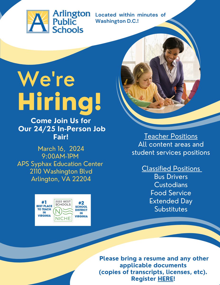 APS Talent Acquisition and Management (@apstalent) on Twitter photo We can't wait to see you on March 16th!!! 
RSVP here for our 24/25 Job Fair! 
forms.gle/esJr3N61P2AULp… We can't wait to see you on March 16th!!! 
RSVP here for our 24/25 Job Fair! 
forms.gle/esJr3N61P2AULp…