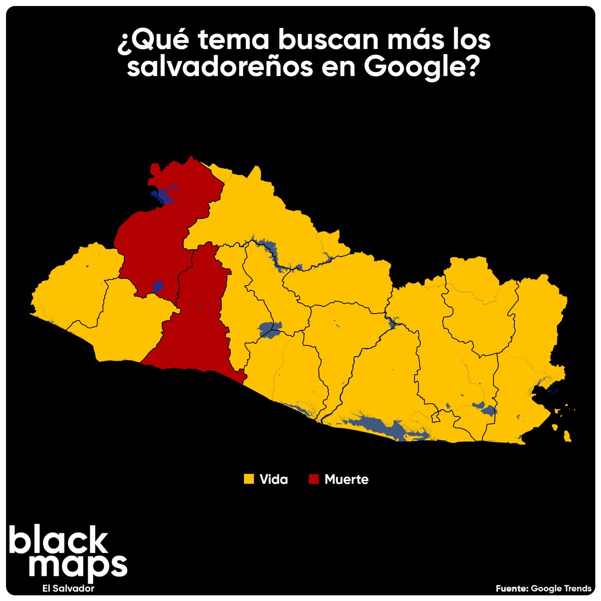 Entre "vida" y "muerte", ¿cuál término genera más búsquedas en Google por parte de usuarios en El Salvador? 👇🏻🗺️