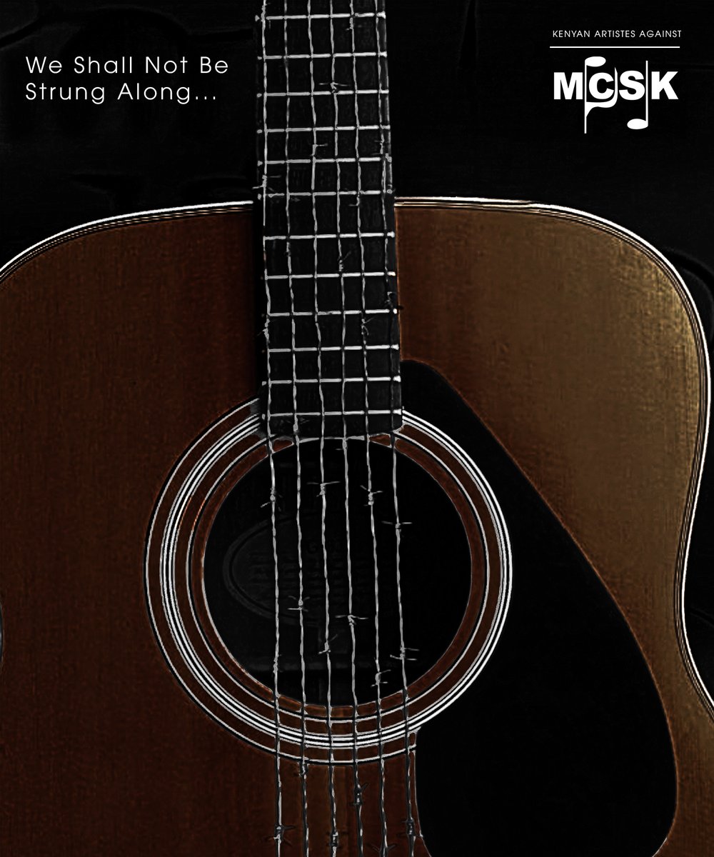 Arnimal2000's tweet image. Fretting The Silence... #MCSK 's Unpaid Dues Strike a Chord with Kenyan Musicians