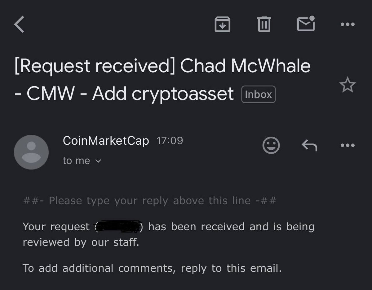 Step by step 🚀🚀🚀 😎

#we_are_all_Chad_McWhale

<a href="/CoinMarketCap/">CoinMarketCap</a> are you feeling Chad McWhale? 😉