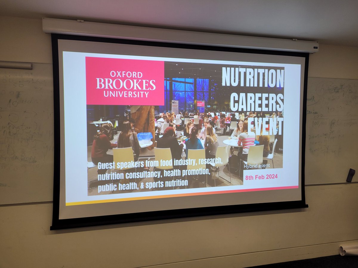 The @OBU_Nutrition annual careers event, where our BSc 3rd yr & MSc students meet a range of Nutrition professionals, including many of our alumni! Another successful event w/ lots of great discussions @brookeshls @OXBCNH 👏😊🎉