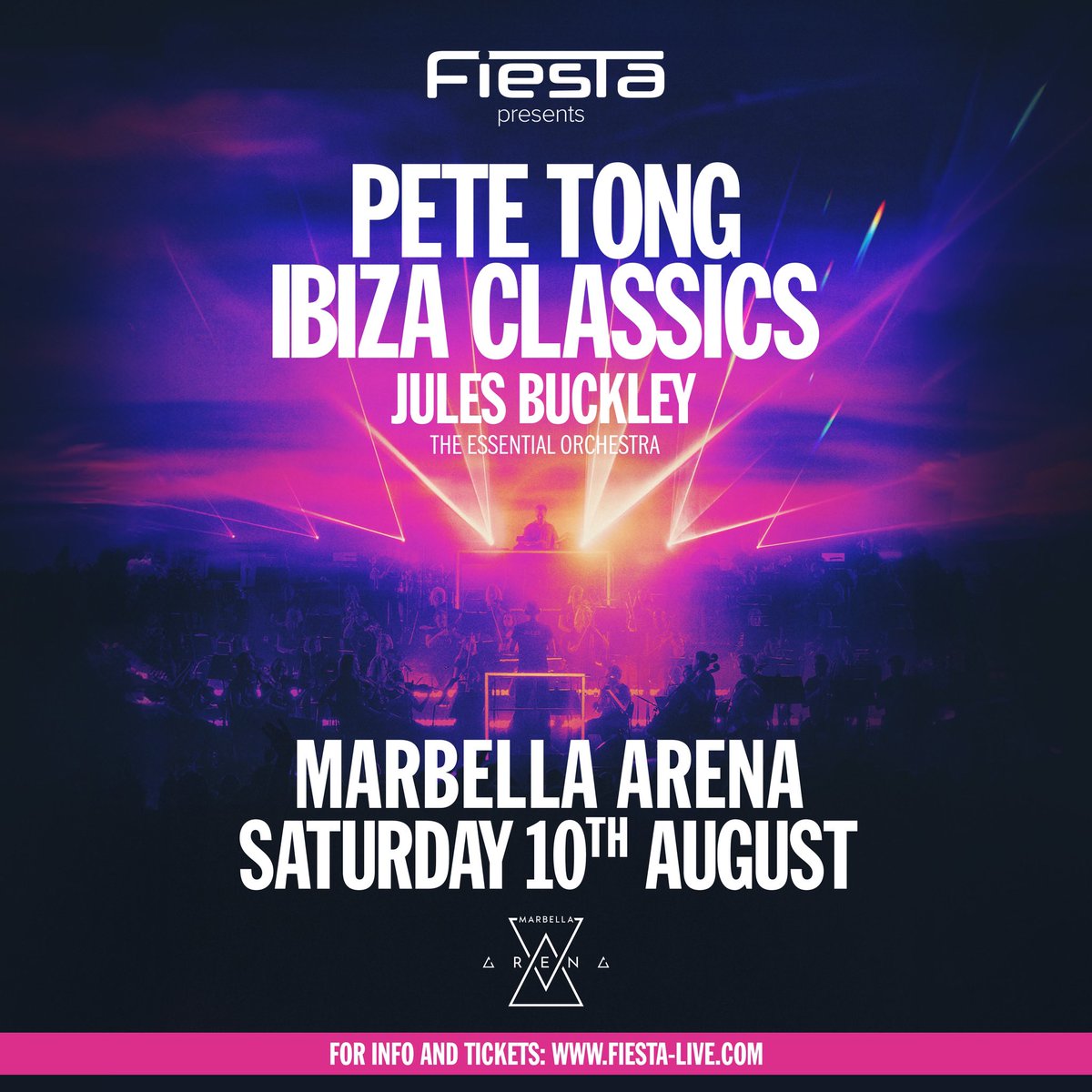 .@IbizaClassics_ is coming to Marbella, Spain on Saturday 10th Aug where I’ll be joined by @julesbuckley and the #EssentialOrchestra events.liveit.io/fiesta/fiesta-…