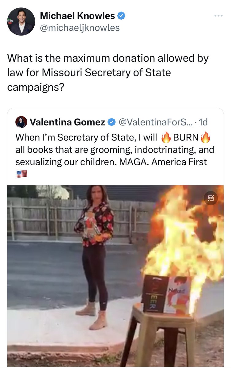 Valentina Gomez tweet media