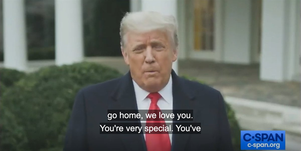 cborkowski's tweet photo. @Nate_McMurray "We love you. You're very special" 
Trump wasn't speaking to the #NormalAmericans who didn't go to the Capitol on Jan 6, 2021.
Trump was comforting &amp; soothing the MAGA insurrectionists. Trump is the Preparation H to MAGA's but hurt.
#j6 #Insurrection #14thAmendment  #TraitorTrump https://t.co/99XY5E5bMh