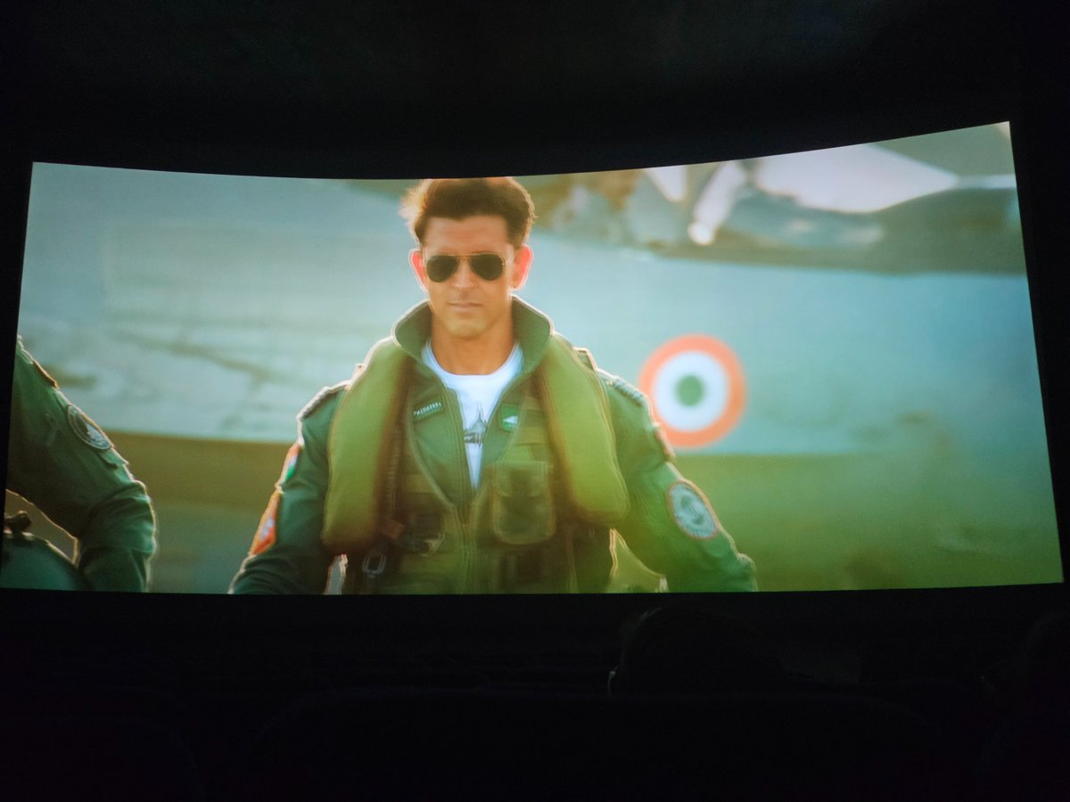 Watching #FighterMovie at PVR:Nexus,Kormangala 

Saw Hrithik on big screen after a long time. 

#Fighter