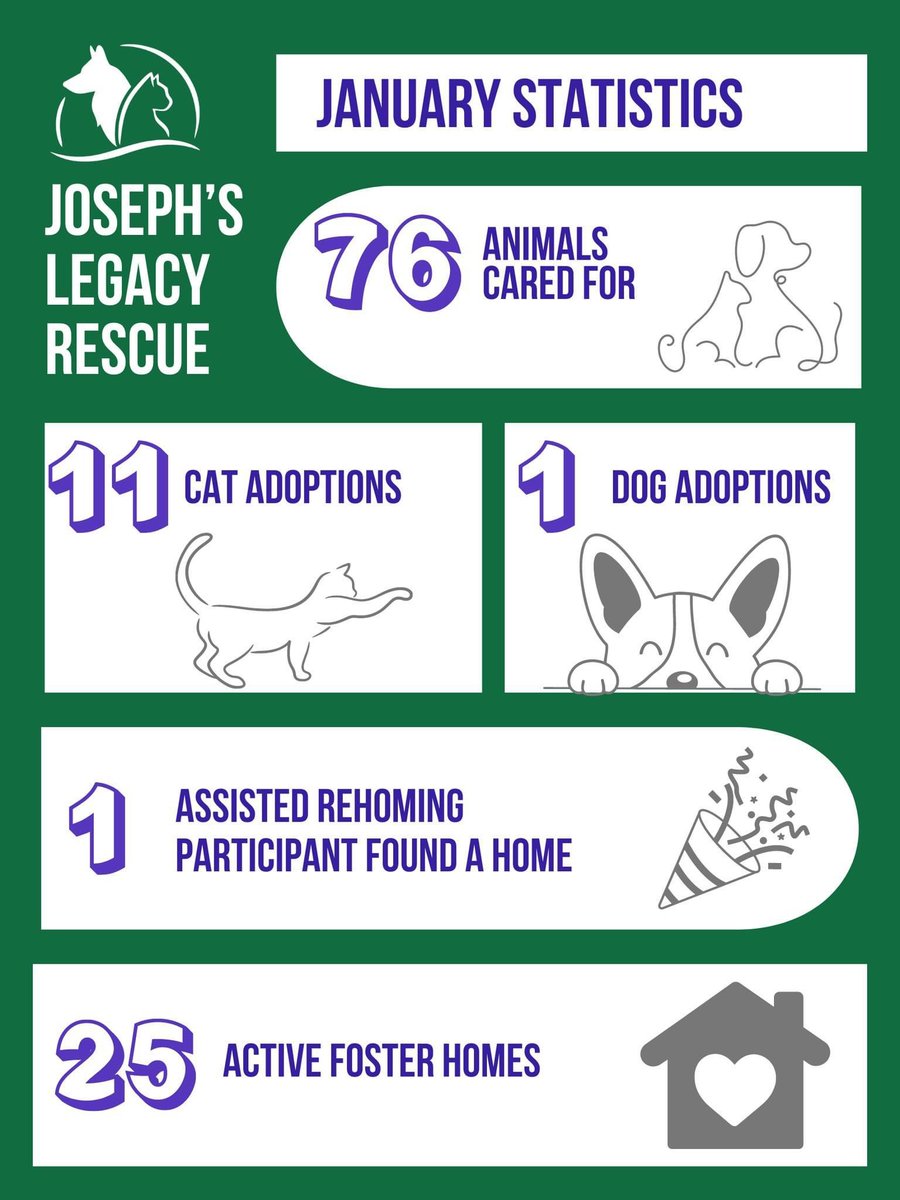 JosephsLegacy's tweet photo. Want to change animal's lives alongside us? Consider adopting your next pet from JL instead of purchasing, becoming a foster to house the homeless, volunteering to keep our organization running smoothly, or donating to their lifesaving medical care! https://t.co/Rry2xhrUhN