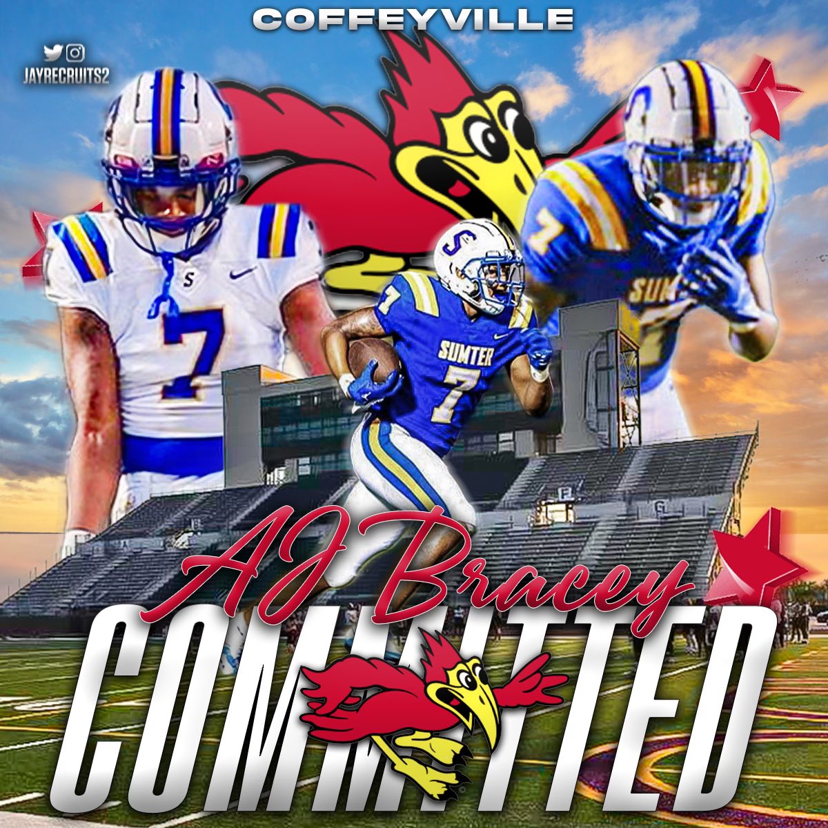 Antoine Bracey (@antoinebracey) on Twitter photo 1000% Committed ❤️❤️🏠!! <a href="/Red_Raven_FB/">Coffeyville Football</a> <a href="/CoachCherico/">Coach Cherico</a> <a href="/Del_Excel/">Coach Del Howard</a> #JUCOPRODUCT #TakeFlight2024 1000% Committed ❤️❤️🏠!! <a href="/Red_Raven_FB/">Coffeyville Football</a> <a href="/CoachCherico/">Coach Cherico</a> <a href="/Del_Excel/">Coach Del Howard</a> #JUCOPRODUCT #TakeFlight2024
