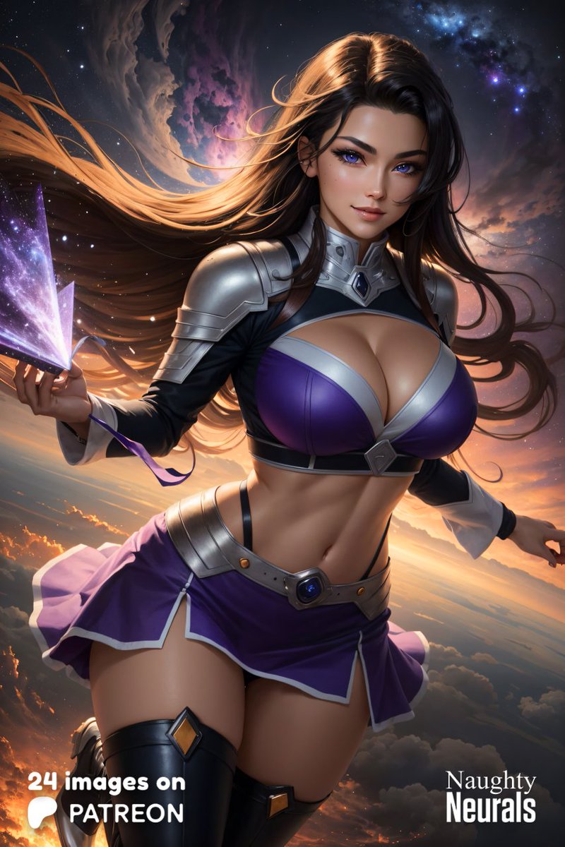NaughtyNeurals's tweet photo. "Hey gorgeous, your light outshines even the brightest stars. Wanna shine together? ✨"
Today is the final day of "Comicbook Beauties"!
24 images of Komand'r available! (4 freebies) 😸See bio😸
💗 & 🔁 it really helps! 😻
#Komandr #AiGirls #AiGirl https://t.co/uHTfR0cnjL