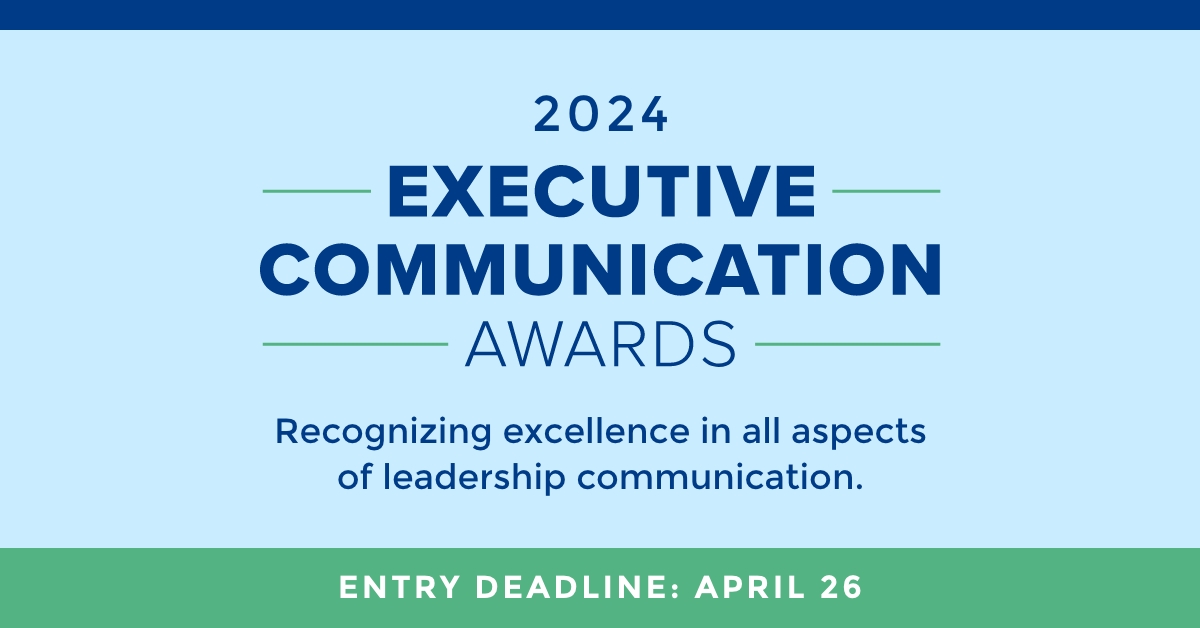 TheMurr's tweet photo. CALL FOR ENTRIES, for the only awards program dedicated to recognizing excellence in leadership communication. Win an ECA and distinguish yourself, your team, your leader, your organization. https://t.co/tEkL867WMA Early-bird deadline, March 29. https://t.co/RWITzvsBXt