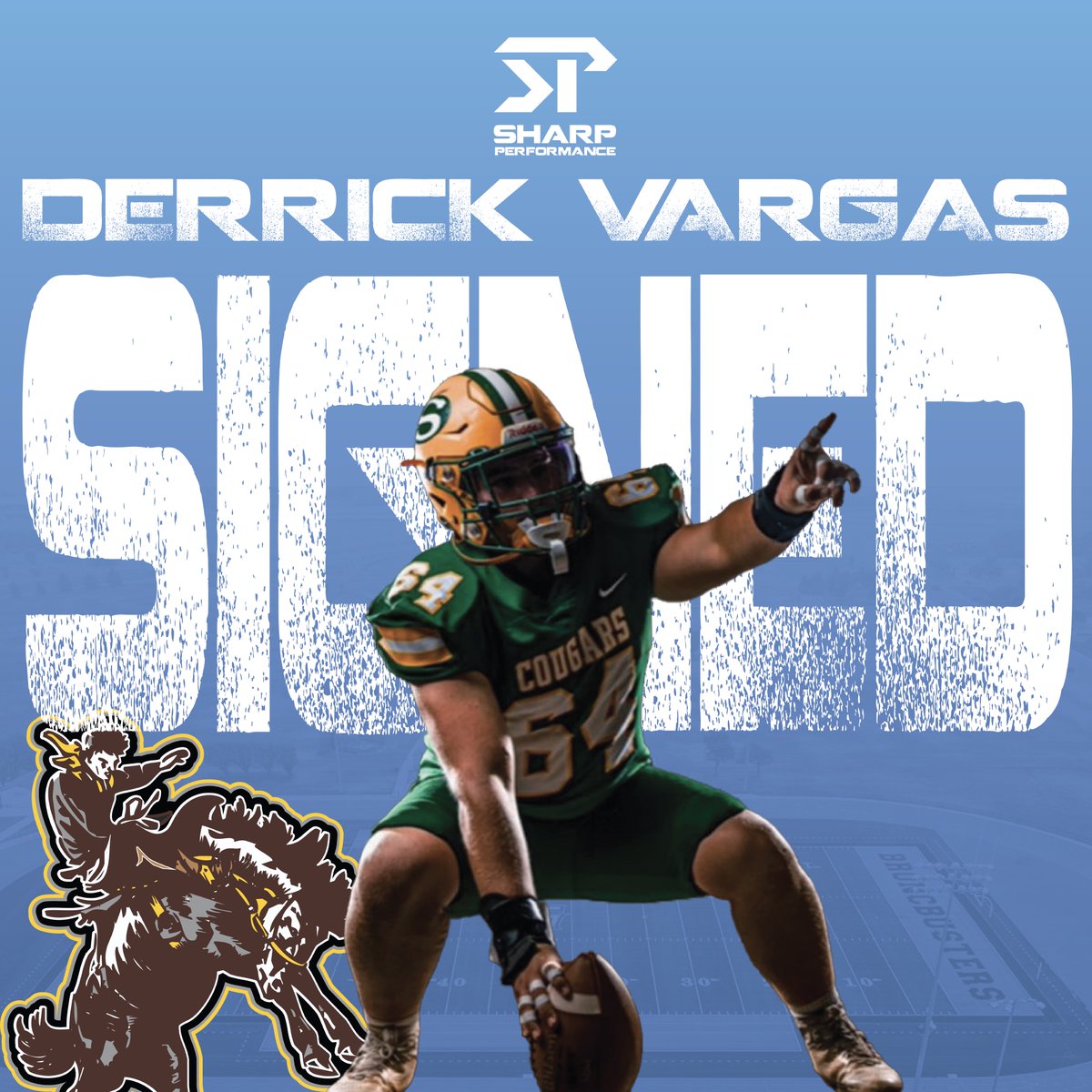 sharp_spelite's tweet photo. Congrats to @derrick__vargas 
Signing w/ @GCCCBroncbuster 
#SPFBA Signee #8
@sportsinkansas
@KansasPregame https://t.co/YdE0sO1FPz