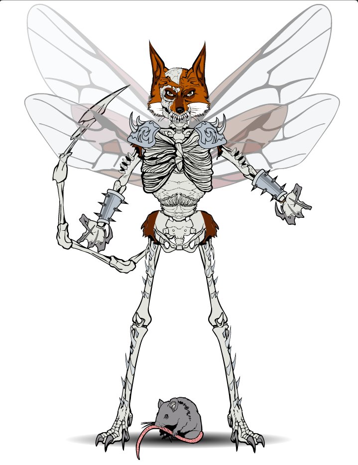 BananaMobster's tweet photo. Fan art for this weeks CNE Games - The Sketching Hour - PETITE FENNEC FOX BONE DEVIL. Pretty happy with how it turned out. Mouse included for reference. Image created using #Heromachine.
@CNEGames
@idlechampions
@OboeLauren
#TheSketchingHour 
#PETITEFENNECFOXBONEDEVIL 
#fanart https://t.co/pB1aF08XIK