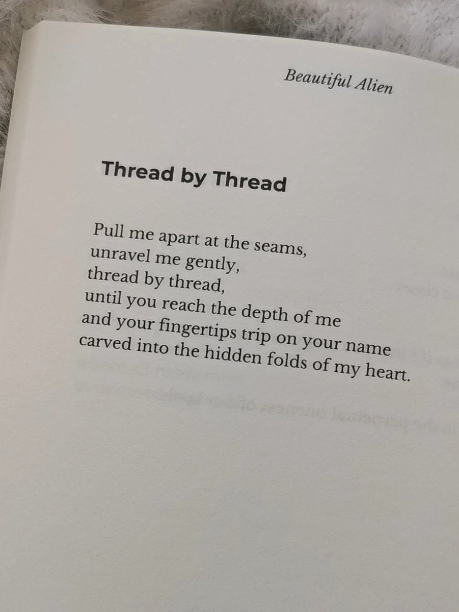 From my book BEAUTIFUL ALIEN 💗✨💗

#poetry #poetrylovers #BooksWorthReading