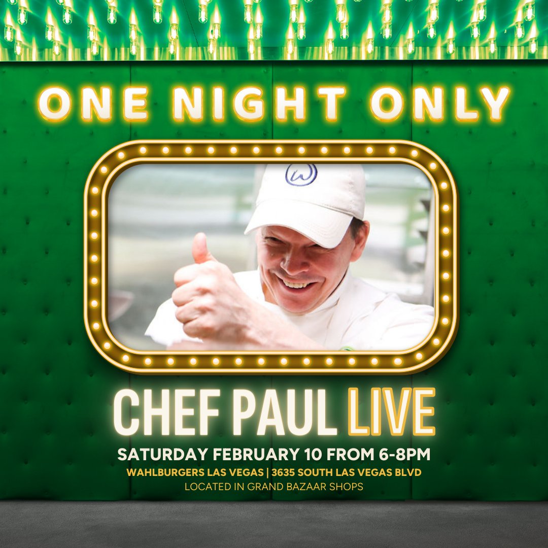 The most exciting thing going on in Vegas this weekend 😉 Come meet Chef Paul!