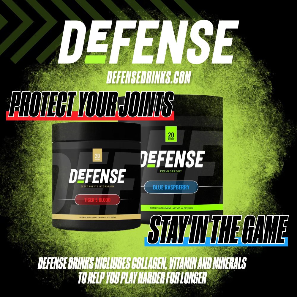 BrockHarris2026's tweet photo. Been using Defense since last football season. Love the taste and I literally feel better using it. Gives me good energy for my workouts and I recover so much faster now. Get you some! Use Discount Code BROCK at checkout for an extra 10% off

https://t.co/HQOGYGHTnJ https://t.co/G7SRmhJGD3