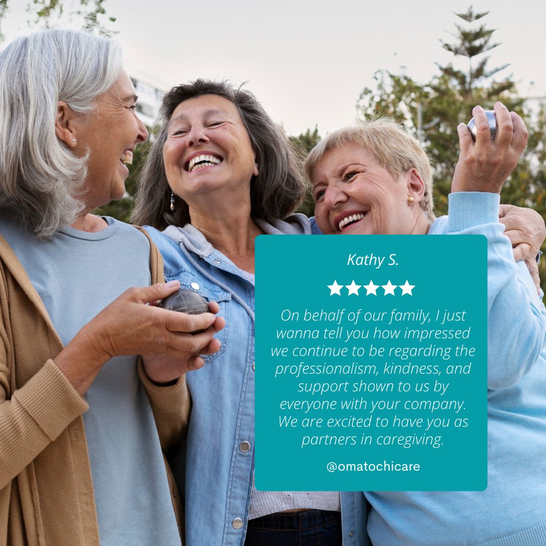 Omatochicare's tweet photo. ✨📢 A massive shoutout to Kathy for taking the time to leave such a heartwarming review! Become partners in caregiving with us too, so we can make a difference in your aging loved one's life, together! 💖

#OmatochiCare #ClientAppreciation #Testimonials #AgeInPlace https://t.co/NHOmL0hjXX