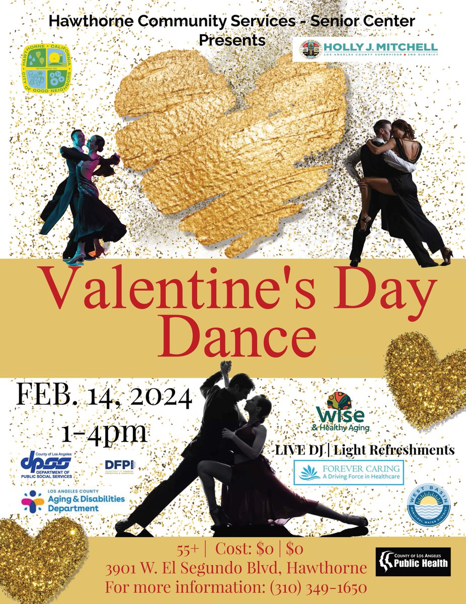 HollyJMitchell's tweet photo. Mayores de 55 años: La próxima semana en el Día de San Valentín, 14 de febrero de 1:00pm - 4:00pm únase a nosotros para un baile y feria de recursos. (1/2) https://t.co/nLMpbqGwIv