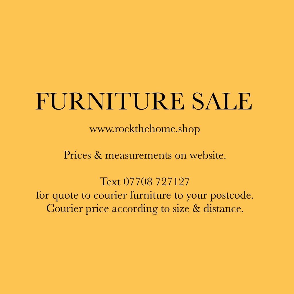 Furniture SALE now on!!! Prices & measurements are detailed on the @rockthehome website! Text 07708727127 for cost of shipping to your home. Shipping cost varies according to size of furniture & distance. Pick up from #Shropshire also available. #shrewsbury #sale #eco