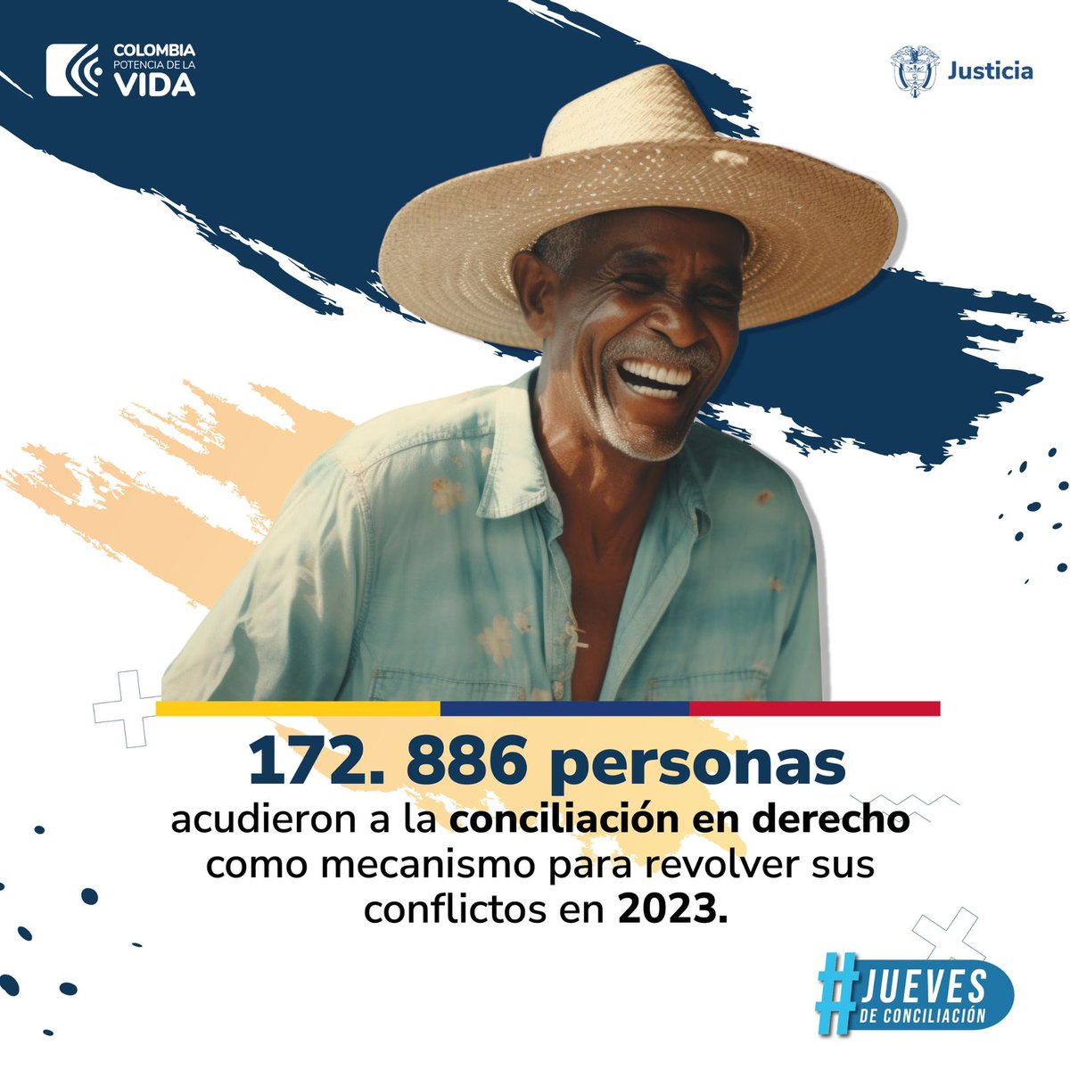 #JuevesDeConciliación | ¿Sabías que en 2023 se aumentó la demanda de los servicios de conciliación? 🤔 Según nuestro Sistema de Información #Sicaac en 2023 se registraron 172.886 casos para conciliar Vrs 158.037 en 2022. Lo que representa un incremento del 9% en el último año. 👏