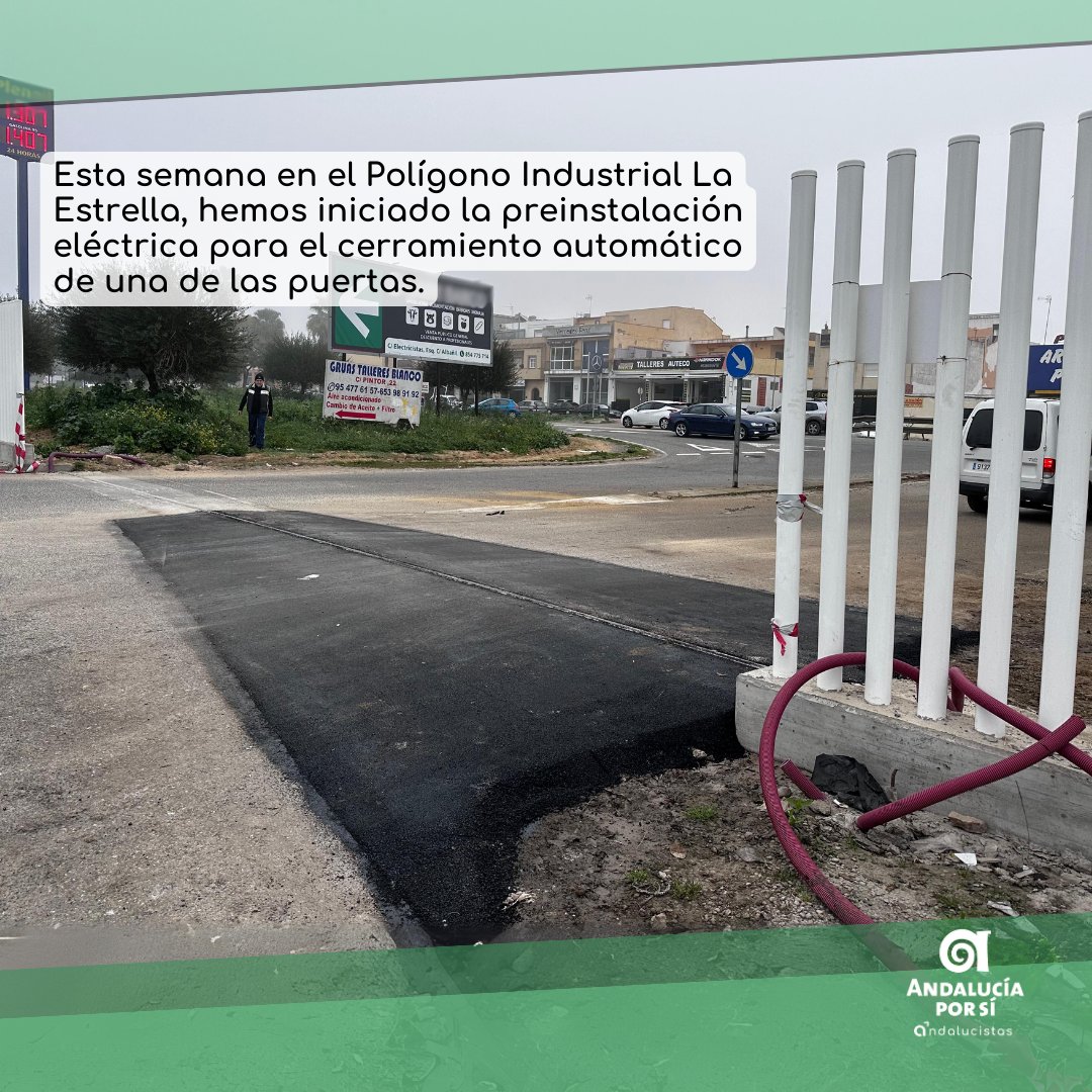 AxSiCoriadelRio's tweet photo. ¡Avances significativos en el Polígono Industrial La Estrella! Este progreso nos acerca a convertir a Coria del Río en un pueblo moderno, autosuficiente, eficiente y ecológico. Gracias a todos los vecinos por su colaboración. #CoriaDelRío #AxSí #ProgresoLocal #EficienciaEcológica https://t.co/ZmX0LpSxcQ