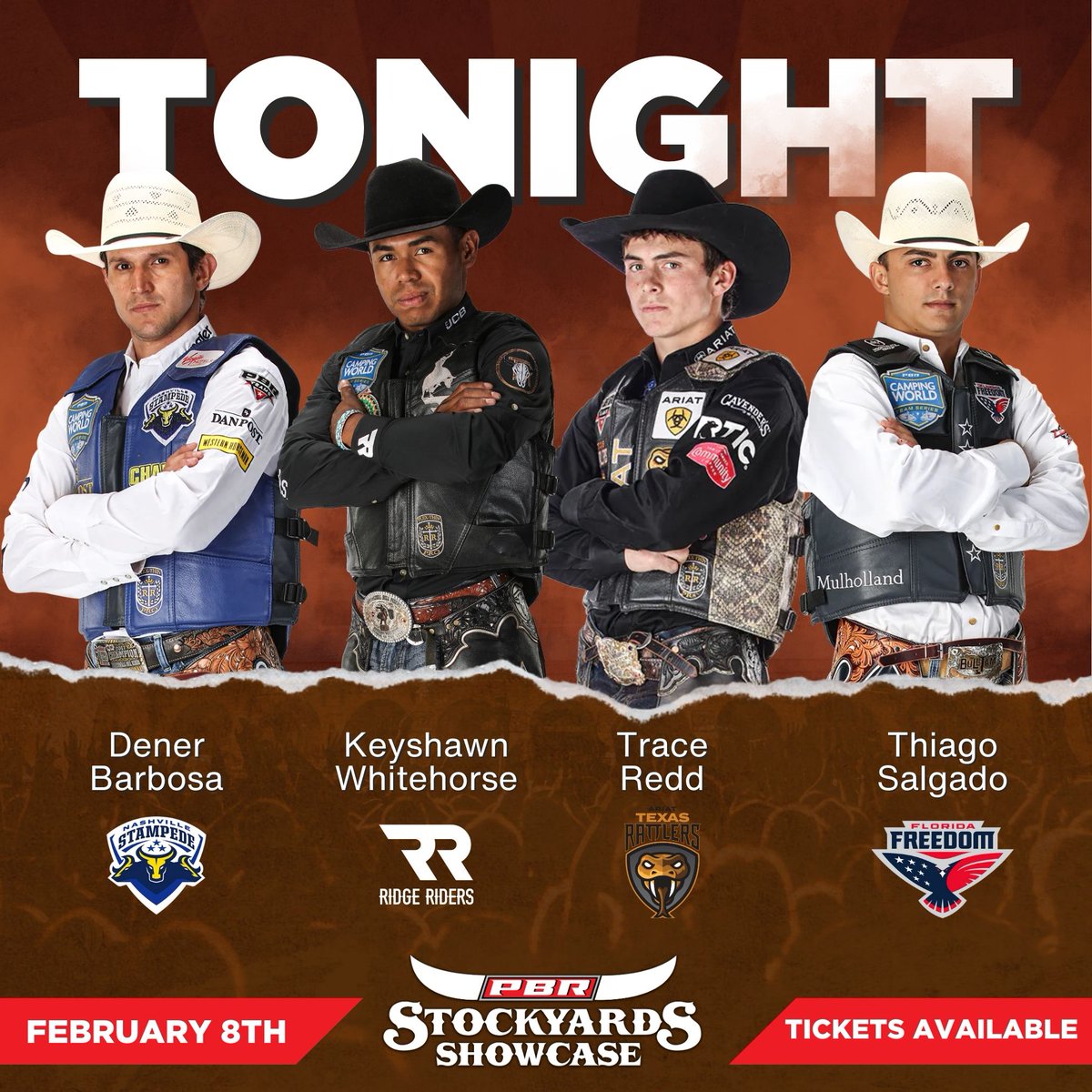 Bull riding fans, you don't want to miss this lineup of athletes! Grab a friend, grab a drink, this is an action-packed battle of man vs beast you'll want to see as 36 bull riders compete for a chance to qualify for PBR World Finals Ride For Redemption. cowtowncoliseum.com.