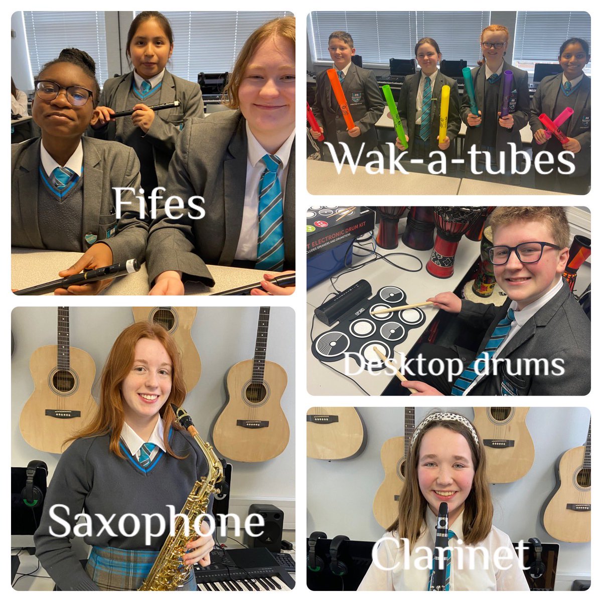 Our inspirational instruments have started arriving. Thanks to Tesco and all those who voted with their blue coins. <a href="/jubileehigh/">Jubilee High School</a>