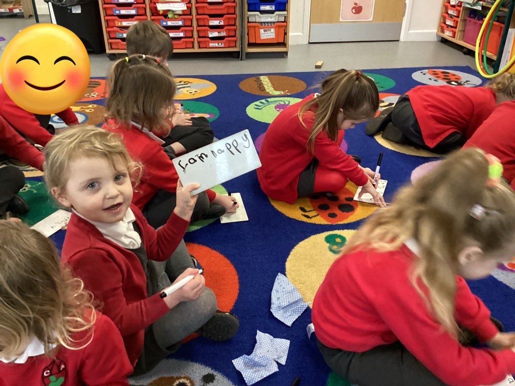 BcaApple's tweet photo. Today we learned what an affirmation was and tried to think of our own. We are brave, strong, resilient, kind, friendly, happy…#CMHW2024 https://t.co/3WC8qvDdV4