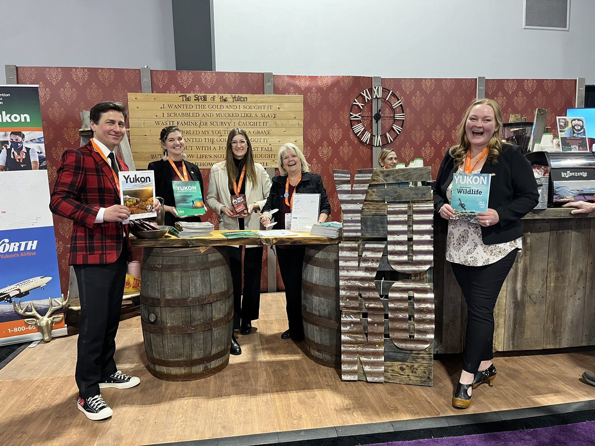 TravelYukon's tweet photo. A great day @ogcsae Tete a Tete tradeshow during #OttawaMeetWeek with #ycbpartners @flyairnorth @yukonhotels @KDCulture Sternwheeler Hotel/Holloway Lodging Corp. 
#ThinkYukon
#MeetingsYukon https://t.co/ufhScdFxQ5