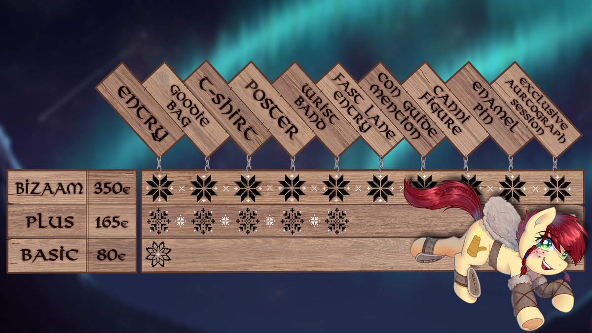 Hitch a ride on a longship and cross with us the wild seas towards the nordic lands of GalaCon❄️
Tickets are available NOW, so grab them while they're hot!
galacon.pony-events.eu/ticketinfos/